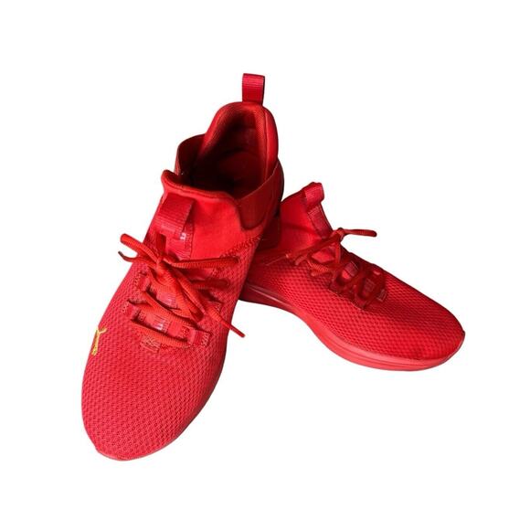 Puma Enzo 2 Uncaged 195106-11 Running Shoe Sneakers sz 9 Low Top Red‎ - Picture 2 of 10